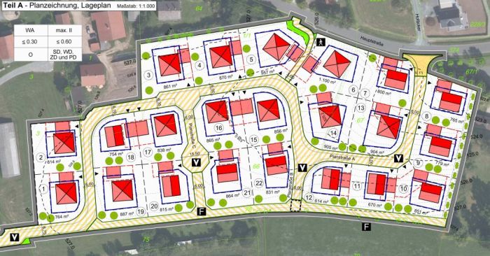 Parzellen Bebauung Stockäcker